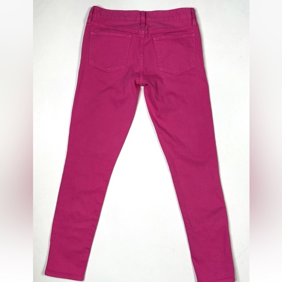 J. Crew Jeans Women’s 25 Ankle Neon Pink Denim Toothpick Skinny Stretch - Picture 6 of 13